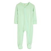 Ydojg Cute Bodysuits For Baby Toddler Boys Girls Cotton Rompers Footed Pajamas Zipper Long Sleeve Sleeper Jumpsuit For 12-18 Months